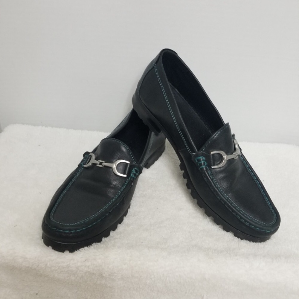 Donald pliner “Tyros” leather Horsebit Lug Sole Loafer